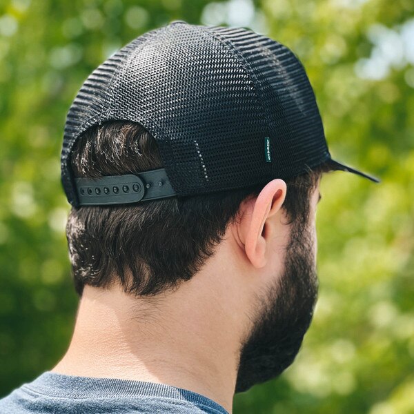 L2 Vintage Ames Football Helmet Black Structured Hat